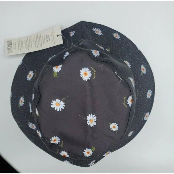 NEW Alice + Olivia By Stacey Bendet Reversible Bucket Hat Multicolor Daisy White - Picture 10 of 10
